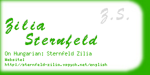 zilia sternfeld business card